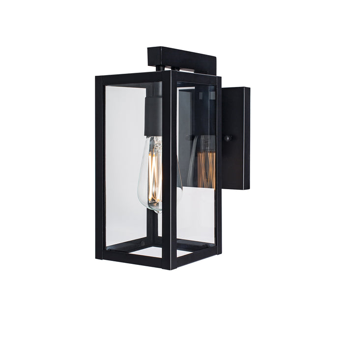 1185-MB-CL - Capture Outdoor Wall Lantern in Black with Clear Glass by Norwell Lighting