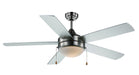 52" Ceiling Fan in Brushed Nickel