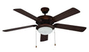 52" Ceiling Fan in Rubbed Oil Bronze