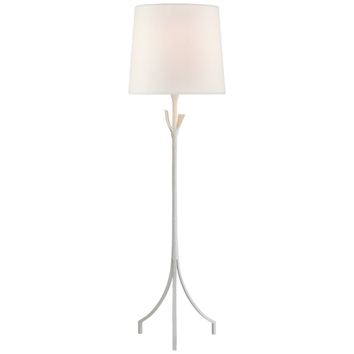 Fliana One Light Floor Lamp in Plaster White