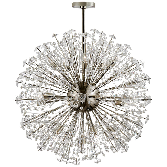 Dickinson 21 Light Chandelier in Polished Nickel