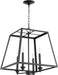 676-4-69 - Transitional Pendant in Textured Black by Quorum