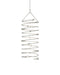 9000-0447- Soar 14 Light Chandelier in Contemporary Silver Leaf by Currey and Company