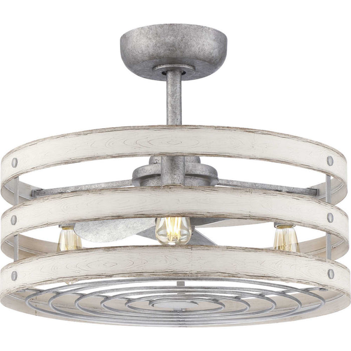 P250012-141-22 - Gulliver 23" Ceiling Fan in Galvanized Finish by Progress Lighting