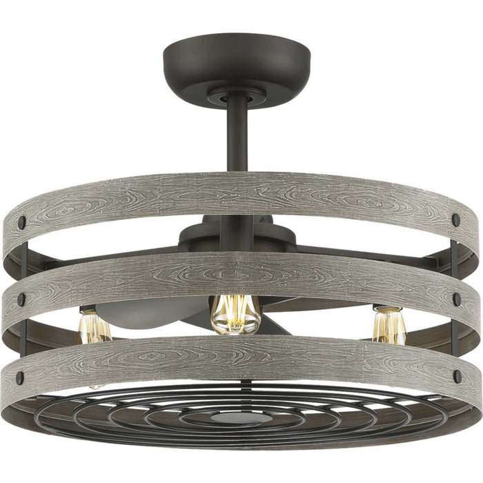 P250012-143-22 - Gulliver 23" Ceiling Fan in Graphite by Progress Lighting