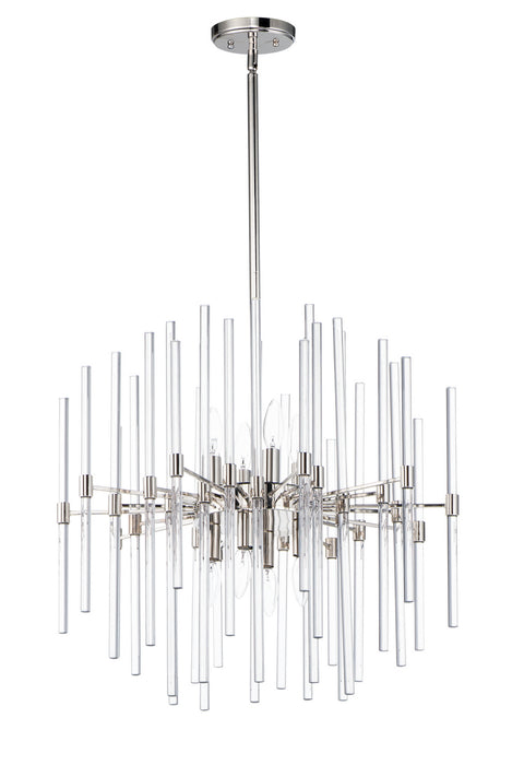 38405CLPN - Divine 8-Light Chandelier by Maxim