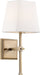 60-6707 - Highline 1-Light Vanity in Burnished Brass & White by Nuvo Lighting