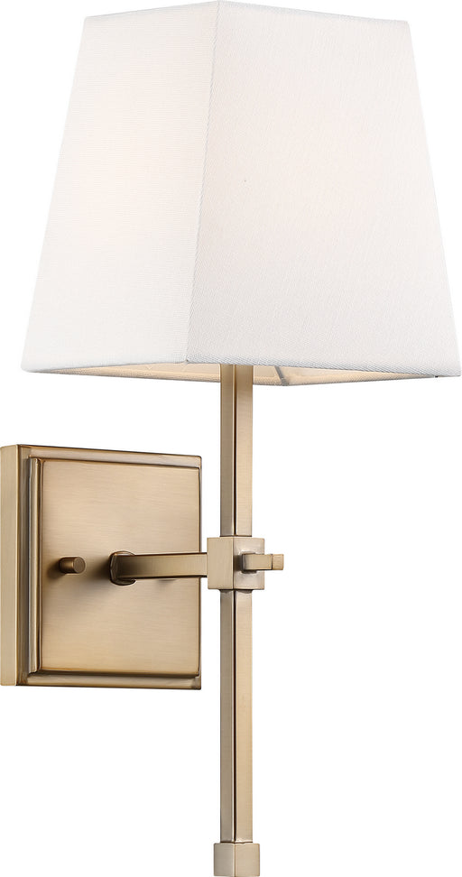 60-6707 - Highline 1-Light Vanity in Burnished Brass & White by Nuvo Lighting