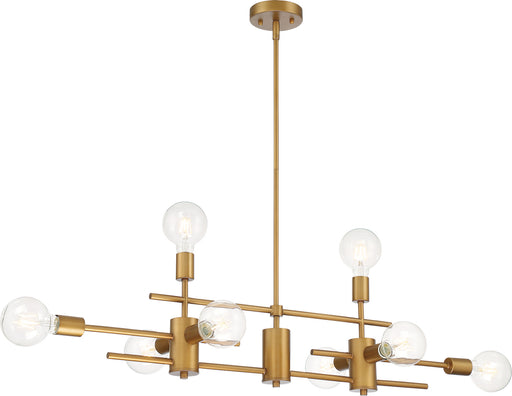 60-6872 - Delphi 8-Light Island Pendant in Aged Gold by Nuvo Lighting