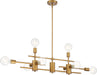 60-6872 - Delphi 8-Light Island Pendant in Aged Gold by Nuvo Lighting