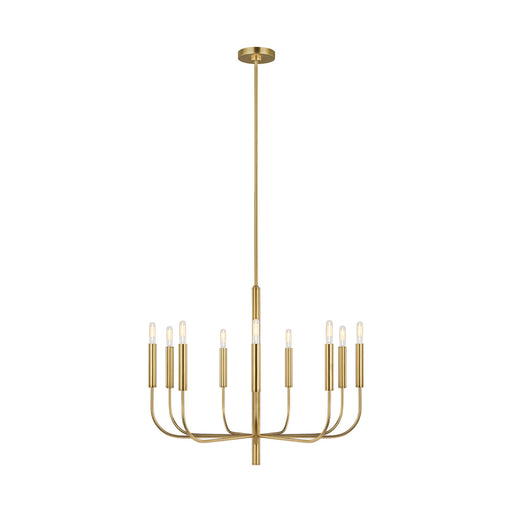 EC1009BBS - Brianna 9-Light Chandelier in Burnished Brass by Visual Comfort Studio