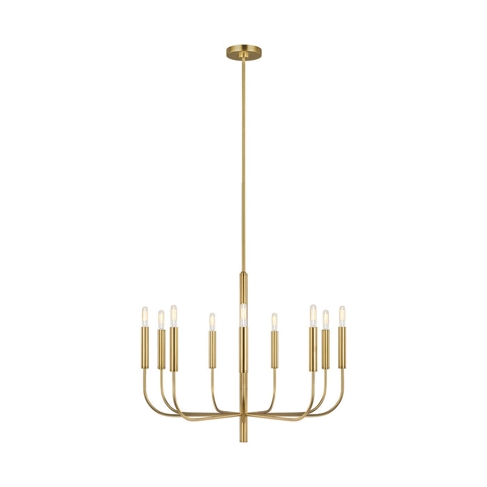 EC1009BBS - Brianna 9-Light Chandelier in Burnished Brass by Visual Comfort Studio