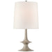 Lakmos One Light Table Lamp in Burnished Silver Leaf