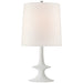 Lakmos One Light Table Lamp in Plaster White