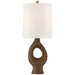 Capra One Light Table Lamp in Chalk Burnt Gold