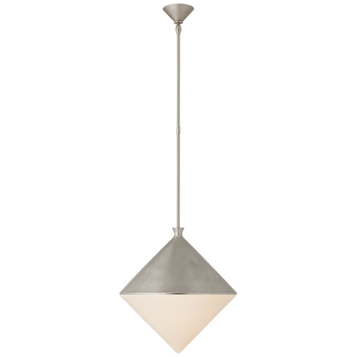 Sarnen LED Pendant in Burnished Silver Leaf