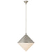 Sarnen LED Pendant in Burnished Silver Leaf