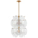 Loire Six Light Chandelier in Gild