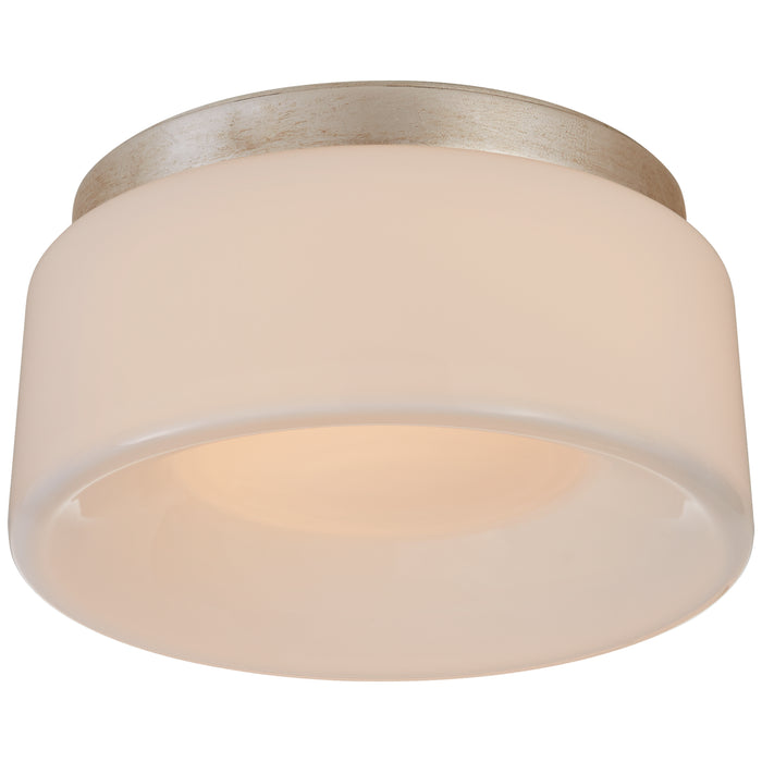 Halo LED Flush Mount in Burnished Silver Leaf