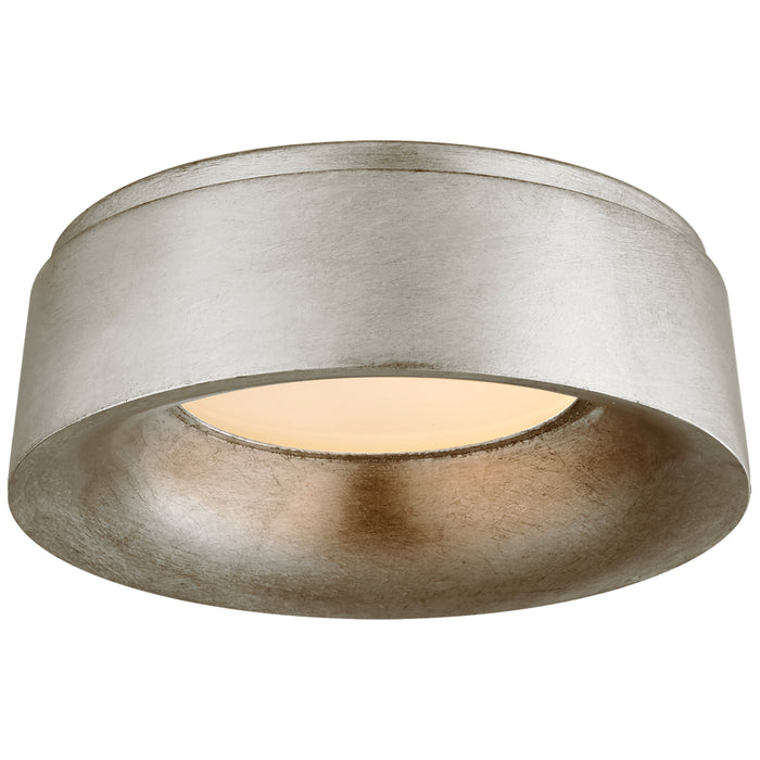 Halo LED Flush Mount in Burnished Silver Leaf