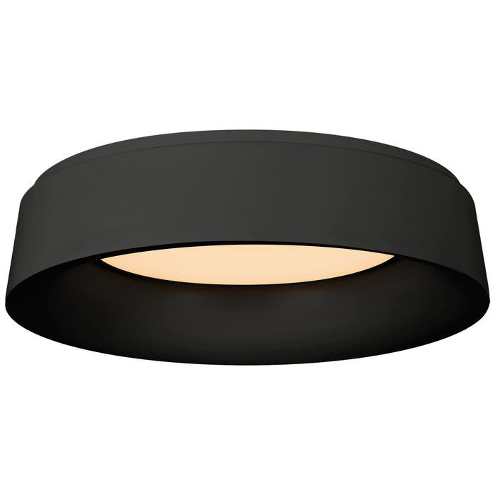 Halo LED Flush Mount in Matte Black