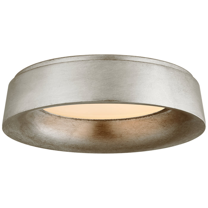 Halo LED Flush Mount in Burnished Silver Leaf