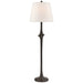 Bates One Light Floor Lamp in Aged Iron