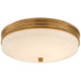 Launceton LED Flush Mount in Antique-Burnished Brass