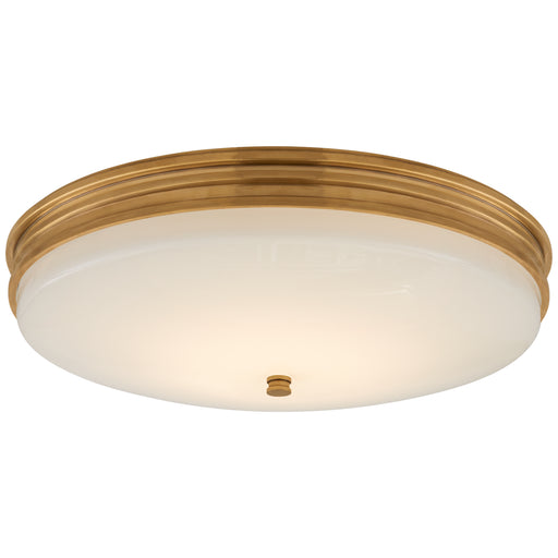 Launceton LED Flush Mount in Antique-Burnished Brass