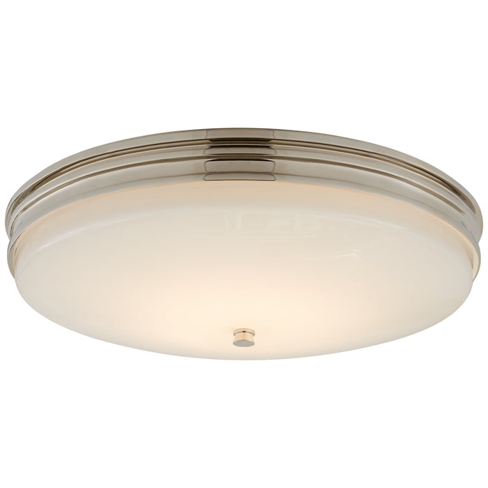 Launceton LED Flush Mount in Polished Nickel