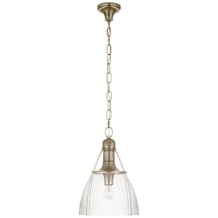 Prestwick One Light Pendant in Antique Nickel