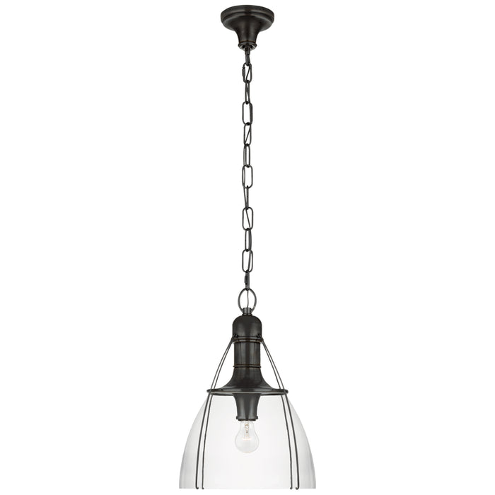 Prestwick One Light Pendant in Bronze