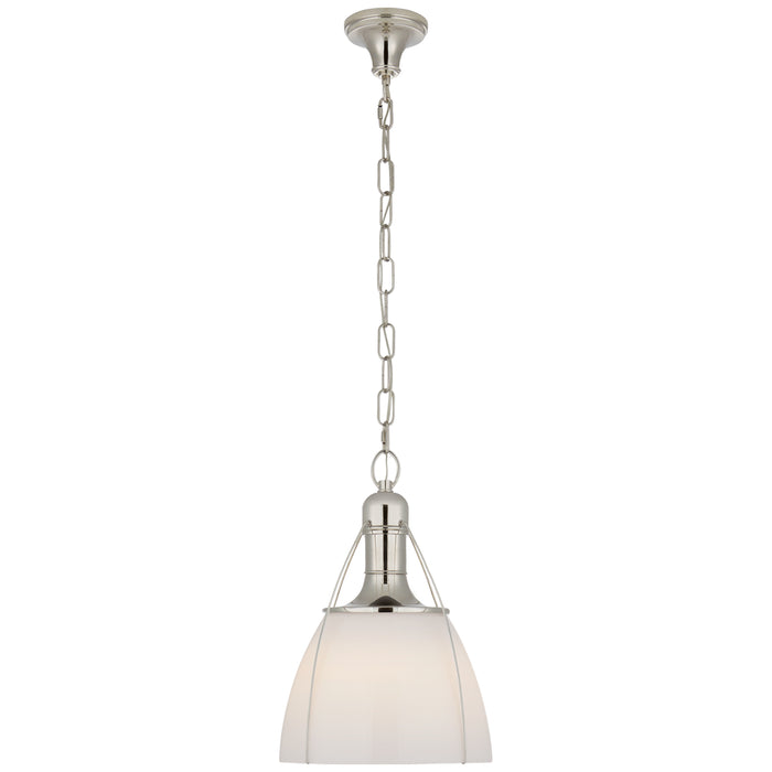 Prestwick One Light Pendant in Polished Nickel