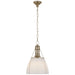 Prestwick One Light Pendant in Antique Nickel