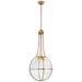 Gracie LED Pendant in Antique-Burnished Brass