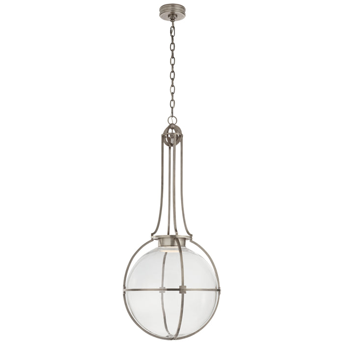 Gracie LED Pendant in Antique Nickel