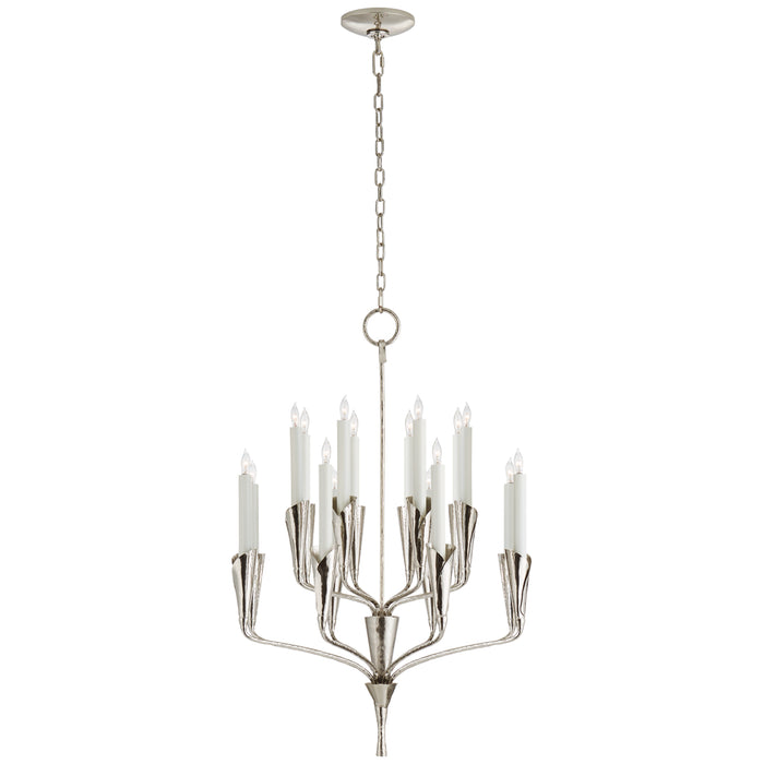 Aiden 16 Light Chandelier in Polished Nickel