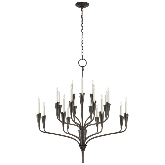 Aiden 20 Light Chandelier in Aged Iron