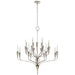 Aiden 20 Light Chandelier in Polished Nickel