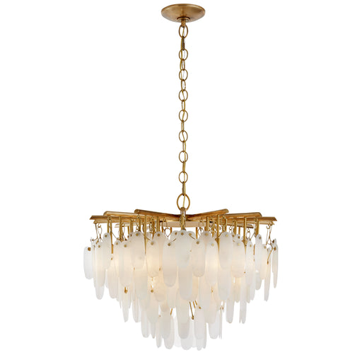 Cora LED Chandelier in Antique-Burnished Brass