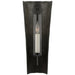 Downey One Light Wall Sconce in Stained Black Metallic and Aged Iron