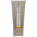 Downey One Light Wall Sconce in Shellish Gray and Gild