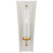 Downey One Light Wall Sconce in White and Gild