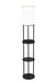 Charging Station Floor Lamp in Black