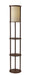 Stewart Floor Lamp in Walnut Wood Veneer