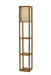 Wright Floor Lamp in Natural Wood Veneer On Mdf