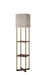 Harrison Floor Lamp in Solid Wood X Base