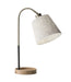 Jeffrey Table Lamp in Natural Rubber Wood