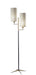 Davis Two Light Floor Lamp in Antique Brass