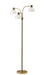 Presley Three Light Floor Lamp in Shiny Gold